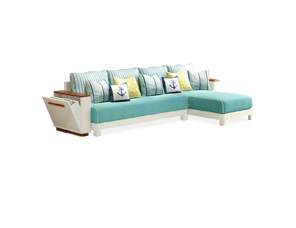 Ghế sofa vải phong cách Địa Trung Hải 